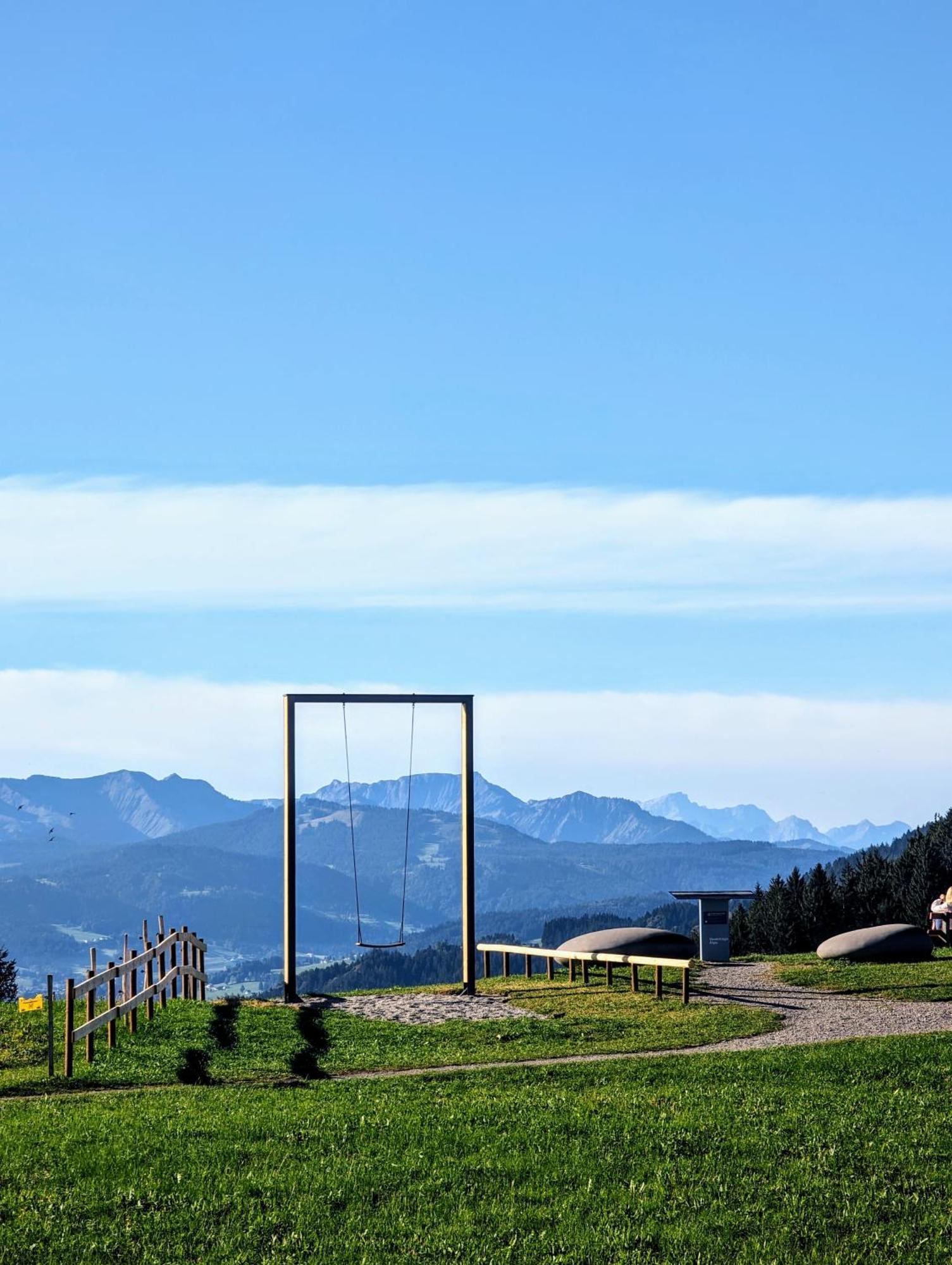 Ferienwohnung Bergpfote - Hund Herzlich Willkommen Scheidegg Exterior photo